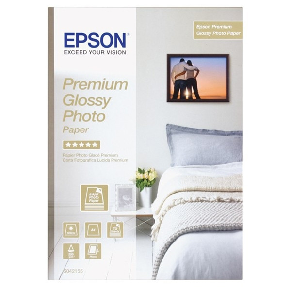 Epson S042155 premium glossy photo paper 255 grams A4 (15 vel) C13S042155 064602 - 1