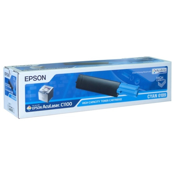 Epson S050189 toner cyaan hoge capaciteit (origineel) C13S050189 027780 - 1