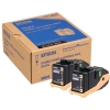 Epson S050609 toner zwart dubbelpak (origineel)