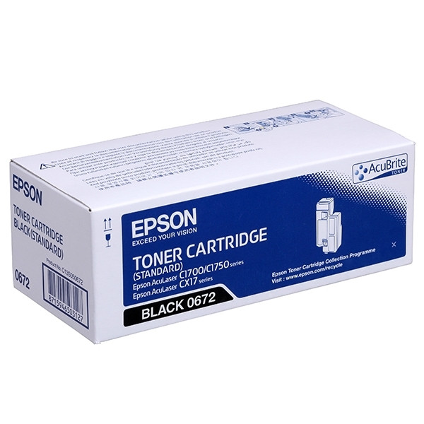 Epson S050672 toner zwart (origineel) C13S050672 028264 - 1