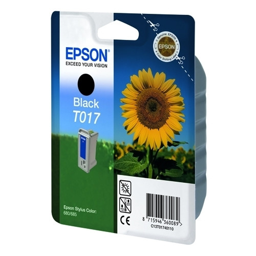 Epson T017 inktcartridge zwart (origineel) C13T01740110 020540 - 1