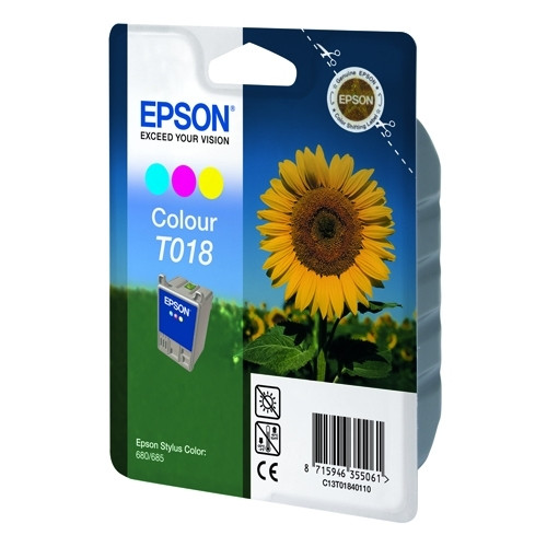 Epson T018 inktcartridge kleur (origineel) C13T01840110 020550 - 1