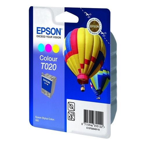 Epson T020 inktcartridge kleur (origineel) C13T02040110 020580 - 1