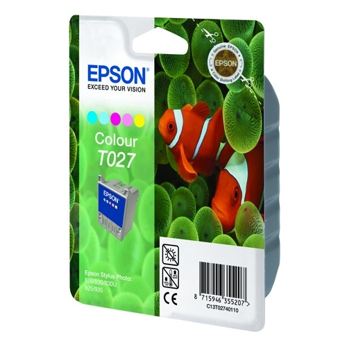 Epson T027 inktcartridge kleur (origineel) C13T02740110 021090 - 1
