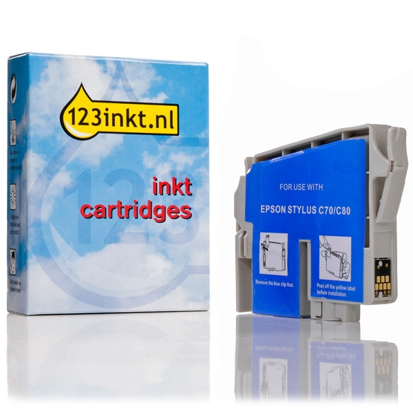 Epson T0322 inktcartridge cyaan (123inkt huismerk) C13T03224010C 021131 - 1