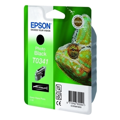Epson T0341 inktcartridge foto zwart (origineel) C13T03414010 022210 - 1