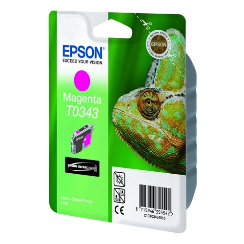 Epson T0343 inktcartridge magenta (origineel) 022250 Epson T0343 inktcartridge magenta (origineel) 022250 - 1
