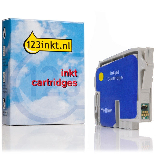 Epson T0344 inktcartridge geel (123inkt huismerk) C13T03444010C 022271 - 1