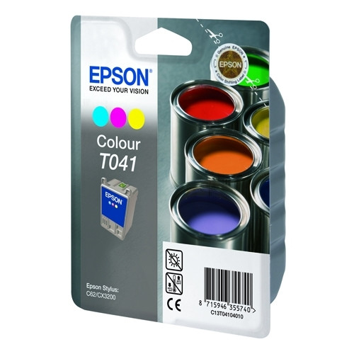 Epson T041 inktcartridge kleur (origineel) C13T04104010 022130 - 1