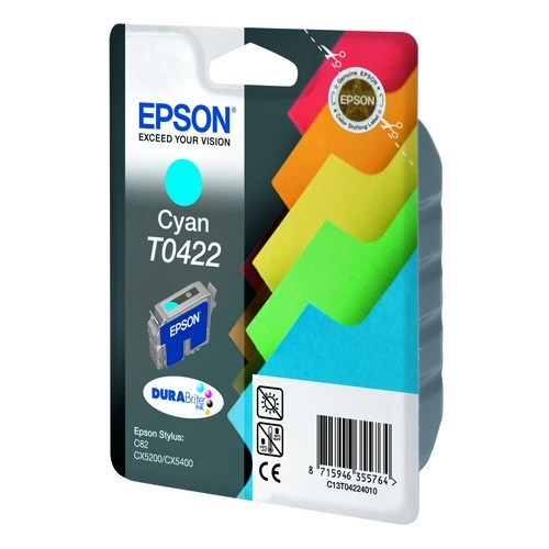 Epson T0422 inktcartridge cyaan (origineel) C13T04224010 022150 - 1