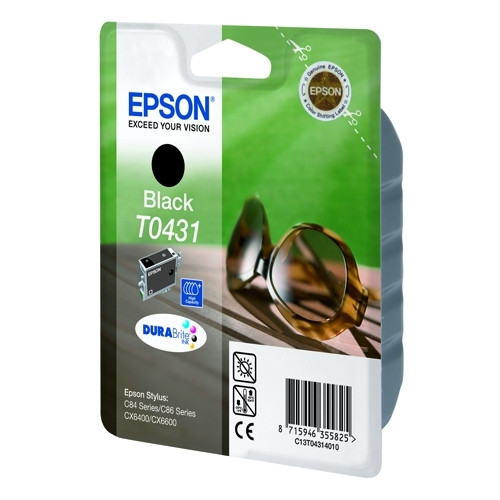 Epson T0431 inktcartridge zwart hoge capaciteit (origineel) C13T04314010 022370 - 1