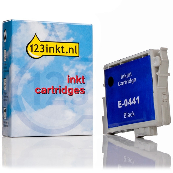 Epson T0441 inktcartridge zwart (123inkt huismerk) C13T04414010C 022391 - 1