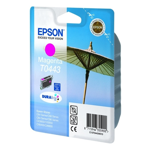 Epson T0443 inktcartridge magenta hoge capaciteit (origineel) C13T04434010 022430 - 1