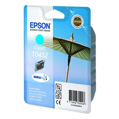 Epson T0452 inktcartridge cyaan (origineel) C13T04524010 022470 - 1