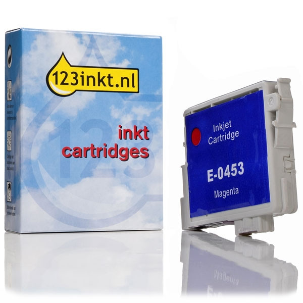 Epson T0453 inktcartridge magenta (123inkt huismerk) C13T04534010C 022491 - 1
