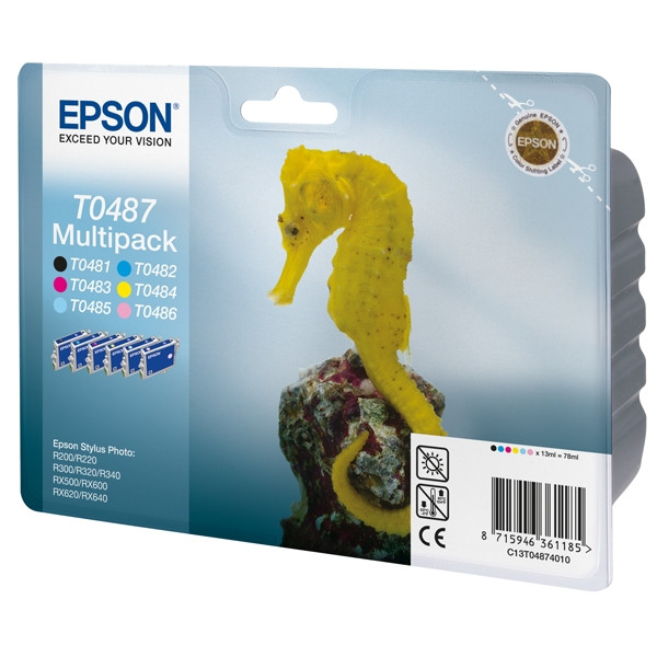 Epson T0487 multipack (origineel) C13T04874010 905675 - 1