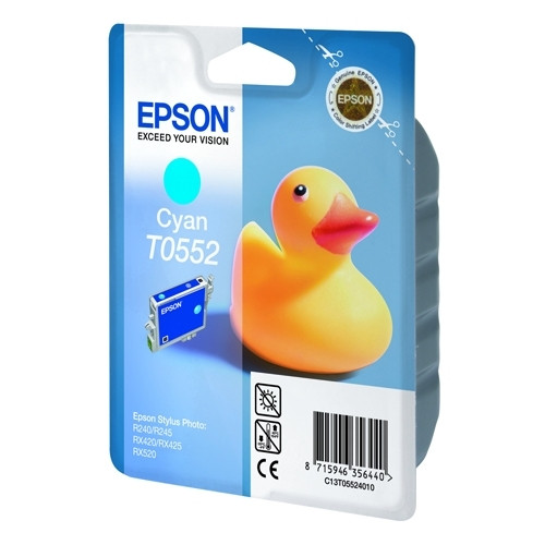 Epson T0552 inktcartridge cyaan (origineel) C13T05524010 022870 - 1