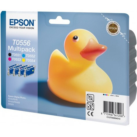 Epson T0556 multipack 4 inktcartridges (origineel) C13T05564010 022896 - 1