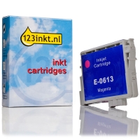 Epson T0613 inktcartridge magenta (123inkt huismerk)