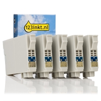 Epson T0711H, T1002, T1003, T1004 aanbieding zwart + 3 kleuren (123inkt huismerk) C13T07114H10C C13T10024010C C13T10034010C C13T10044010C 127009
