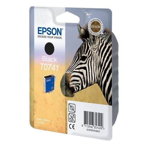 Epson T0741 inktcartridge zwart (origineel) C13T07414010 026150 - 1