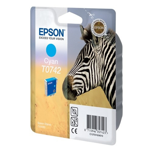 Epson T0742 inktcartridge cyaan (origineel) C13T07424010 026152 - 1