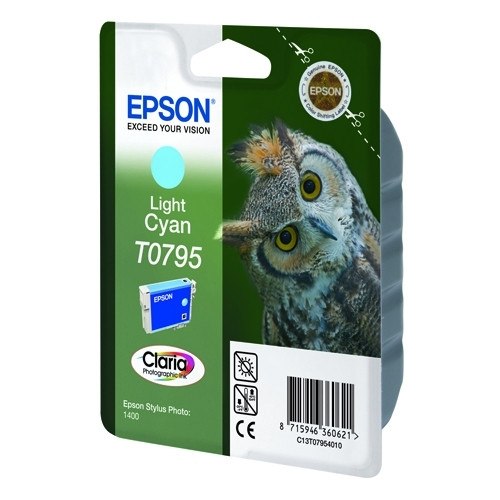 Epson T0795 inktcartridge licht cyaan (origineel) C13T07954010 023150 - 1