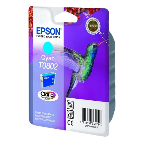 Epson T0802 inktcartridge cyaan (origineel) 023075 - 1
