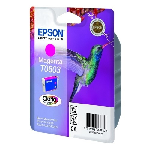 Epson T0803 inktcartridge magenta (origineel) C13T08044011 901994 - 1