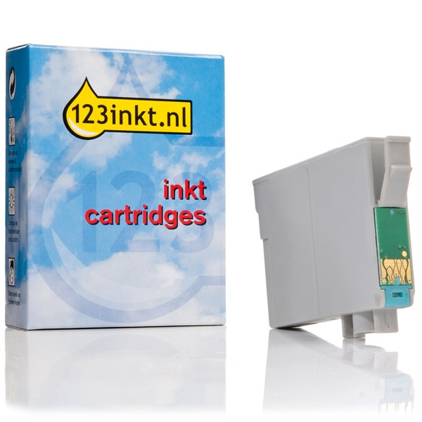 Epson T0805 inktcartridge licht cyaan (123inkt huismerk) C13T08054011C 023093 - 1