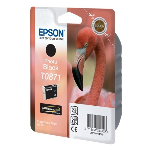 Epson T0871 inktcartridge foto zwart (origineel) C13T08714010 902574 - 1