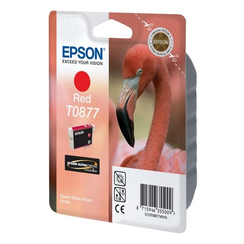 Epson T0877 inktcartridge rood (origineel) C13T08774010 023310 - 1