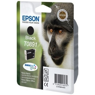 Epson T0891 inktcartridge zwart lage capaciteit (origineel) C13T08914011 901988 - 1