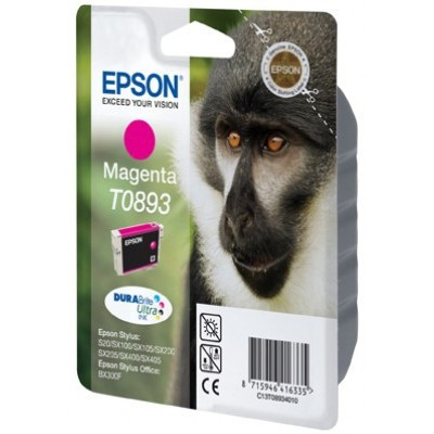 Epson T0893 inktcartridge magenta lage capaciteit (origineel) C13T08934011 023320 - 1