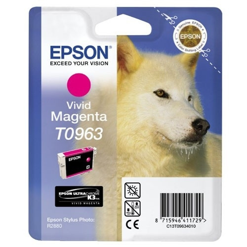 Epson T0963 inktcartridge vivid magenta (origineel) C13T09634010 023330 - 1
