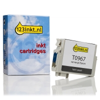 Epson T0967 inktcartridge licht zwart (123inkt huismerk) C13T09674010C 023339