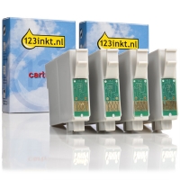 Epson T1285 multipack 4 inktcartridges (123inkt huismerk) C13T12854010C C13T12854012C 026285