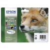 Epson T1285 multipack zwart + 3 kleuren (origineel) 906333