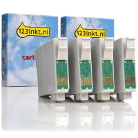 Epson T1295 multipack zwart + 3 kleuren hoge capaciteit (123inkt huismerk) C13T12954010C C13T12954012C 026300