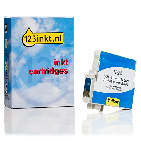 Epson T1594 inktcartridge geel (123inkt huismerk) C13T15944010C 026393 - 1