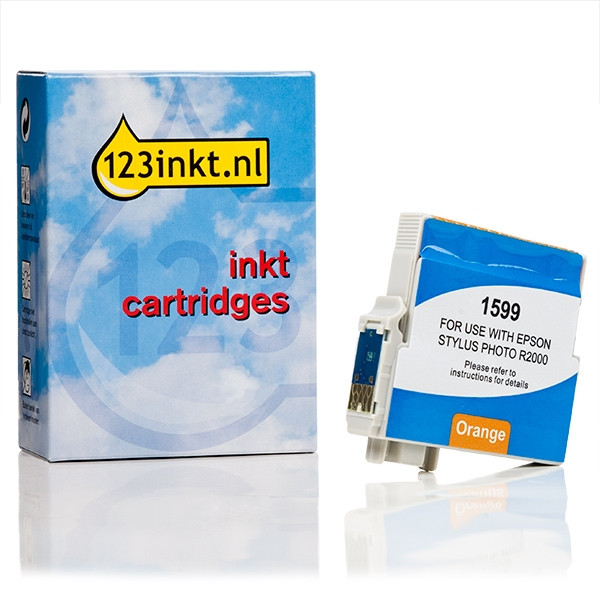 Epson T1599 inktcartridge oranje (123inkt huismerk) C13T15994010C 026399 - 1