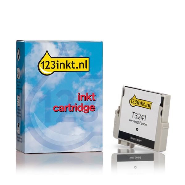 Epson T3241 inktcartridge foto zwart (123inkt huismerk) C13T32414010C 026935 - 1