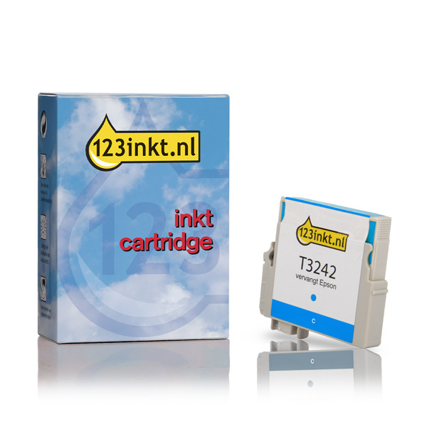 Epson T3242 inktcartridge cyaan (123inkt huismerk) C13T32424010C 026937 - 1