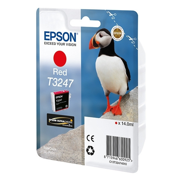 Epson T3247 inktcartridge rood (origineel) C13T32474010 026942 - 1