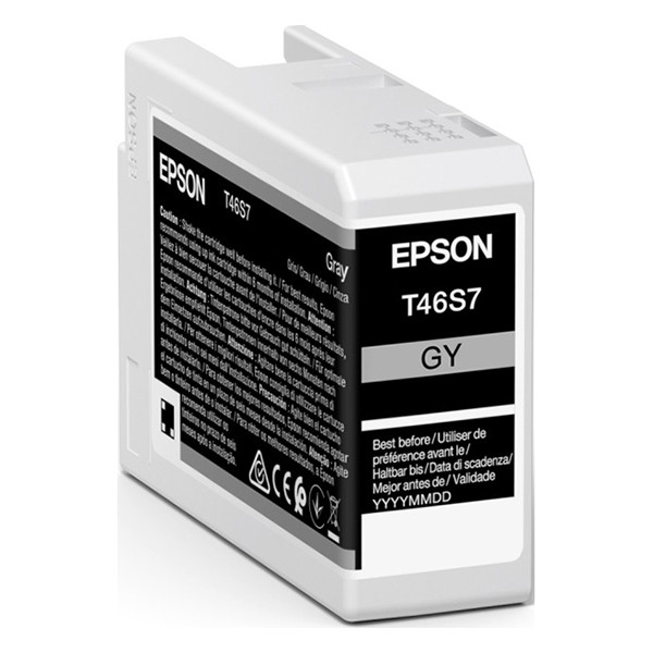 Epson T46S7 inktcartridge grijs (origineel) C13T46S700 083502 - 1