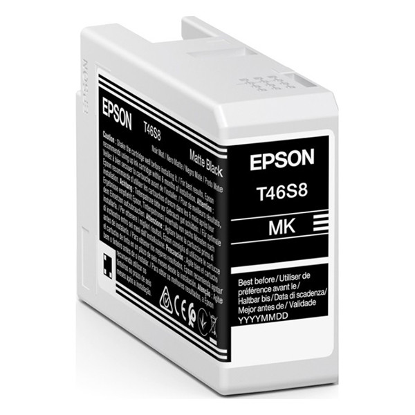 Epson T46S8 inktcartridge mat zwart (origineel) C13T46S800 083488 - 1