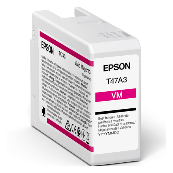 Epson T47A3 inktcartridge vivid magenta (origineel) C13T47A300 083514 - 1