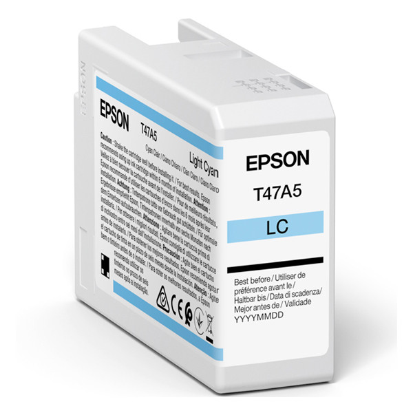 Epson T47A5 inktcartridge licht cyaan (origineel) C13T47A500 083518 - 1