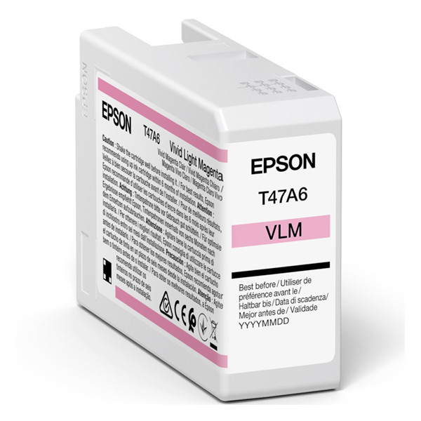 Epson T47A6 inktcartridge licht magenta (origineel) C13T47A600 083520 - 1