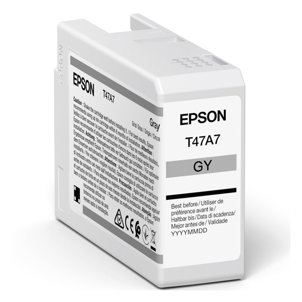 Epson T47A7 inktcartridge grijs (origineel) C13T47A700 083522 - 1